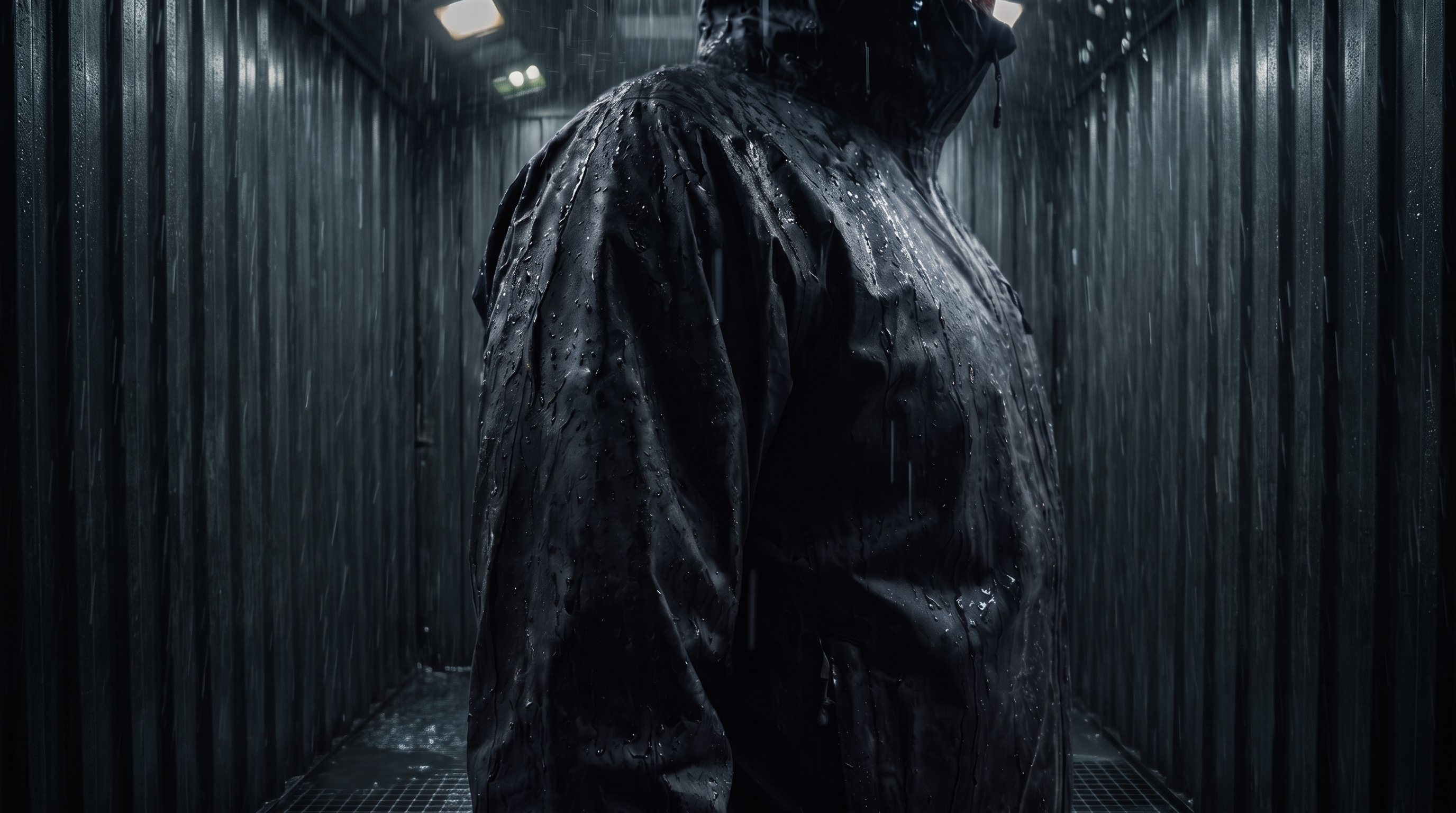 Storm chamber rain test