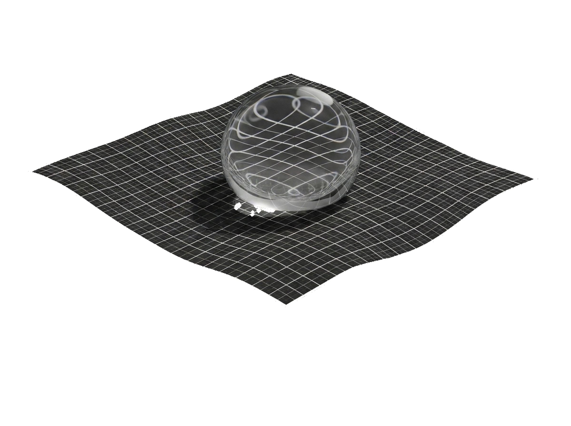 Water droplets beading on InderShield™ membrane fabric
